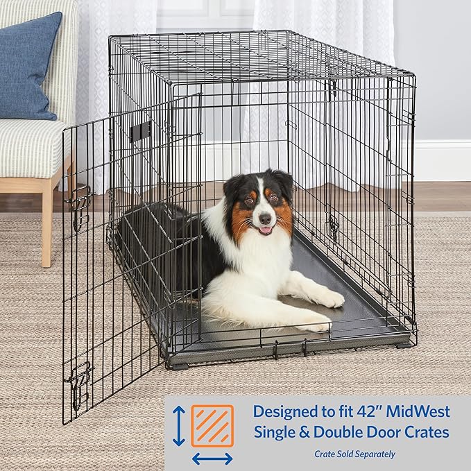 MidWest Homes For Pets Metal Dog Crate Replacement Pan; 42 inch