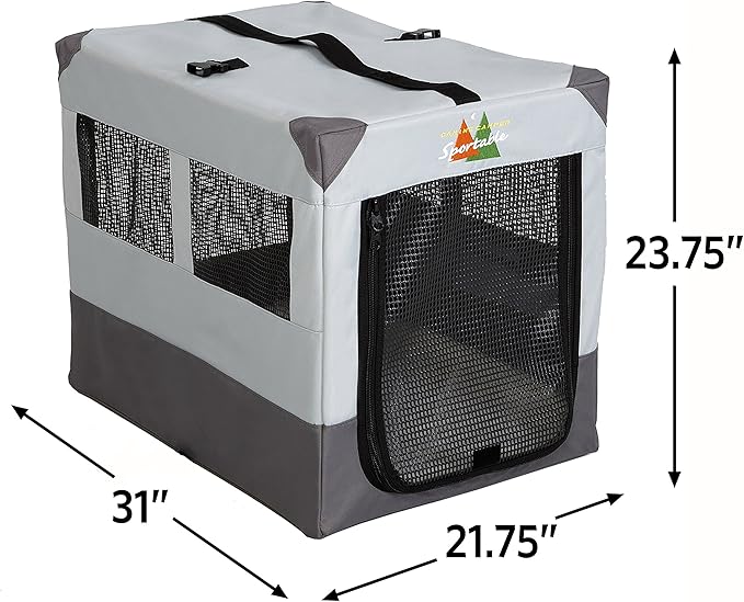 MidWest Homes for Pets Portable Tent Crate, 31 by 21.75 by 23.75-Inch
