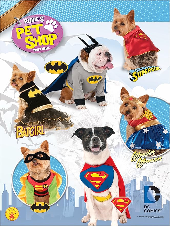 Rubies Costume DC Heroes and Villains Collection Pet Costume, Large, Wonder Woman