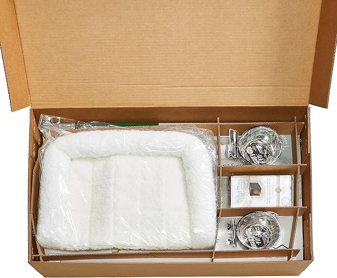 Midwest Homes for Pets 2 Door iCrate Pet Bed, Cover & 2 Bowls, 36" Kit/Medium/Large Dog Breed