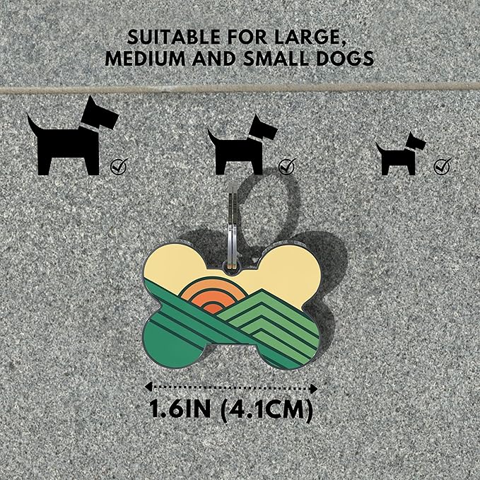 QR Code Dog Tag,Dog Tags Personalized for Pets, Custom Dog Name ID Tags Personalized Dog and Cat Tags -Free Online&Scan QR Receive Instant Location Alert Email