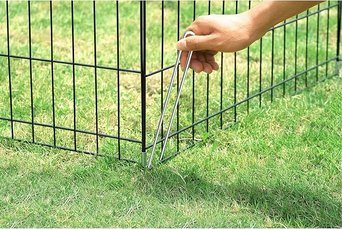 Pet Trex 24" Exercise Playpen for Dogs Eight 24" x 30" High Panels with Gate