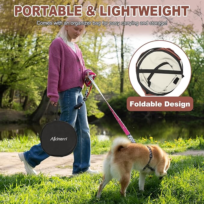 Dog Playpen - Foldable Cat Play Pens for Pubby, Kitten, Rabbit, Portable Pet Tent with Carring Bag for Indoor/Outdoor Travel Camping (Brown-Large)