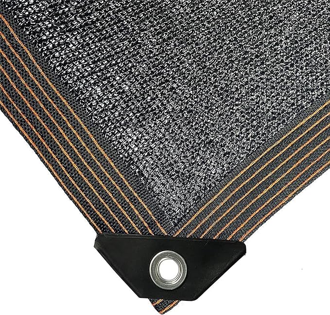 winemana 70% Black Shade Cloth, 20 x 48 FT Durable Mesh Tarp with Grommets, Resistant Garden Sun Shade Netting with Taped Edge for Plant Cover, Greenhouse, Patio, Tomatoes, Chicken Coop, Barn Kennel