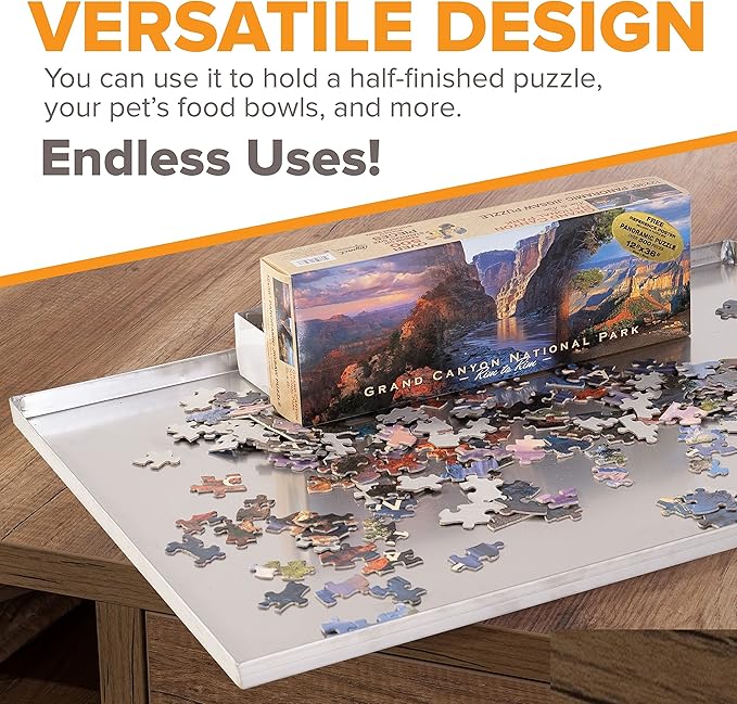 Pinnacle Systems Precision Pet Two Door Metal Dog Crate Tray Replacement Pan Chew Proof Proof Pet Kennel Great Cage Tray Pet Supplies (Galvanized, 47" L X 29.125" W X 1")