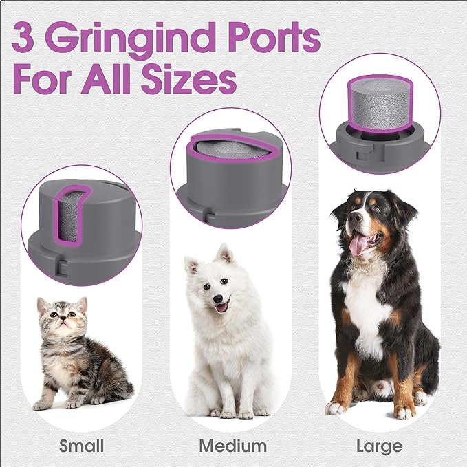 Cat Clippers Grooming Kit for Matted Hair -4 in 1 Low Noise Paw Trimmer Nail Grinder,Cordless Cat Shaver for Long Hair,Cat Hair Trimmer Also for Pet Hair Around Paws, Eyes, Ears, Face, Rump