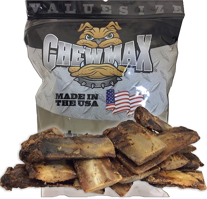 ChewMax Roasted Rib Bones 2.5 Lbs of 100% Natural Roasted Rib Bones Made in the USA