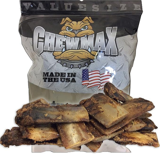 ChewMax Roasted Rib Bones 2.5 Lbs of 100% Natural Roasted Rib Bones Made in the USA