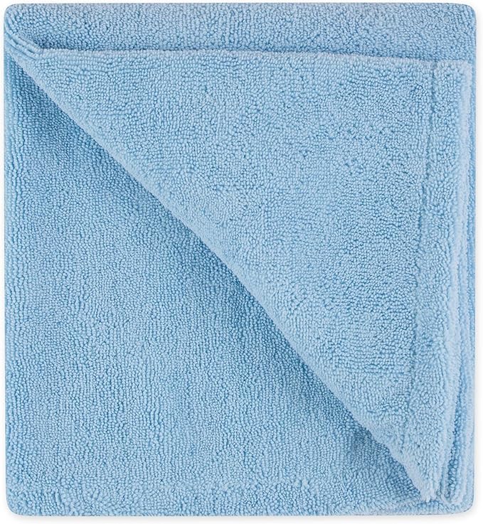 Bone Dry Pet Grooming Microfiber Towel, Embroidered Collection, X-Large,41x23.5", Blue