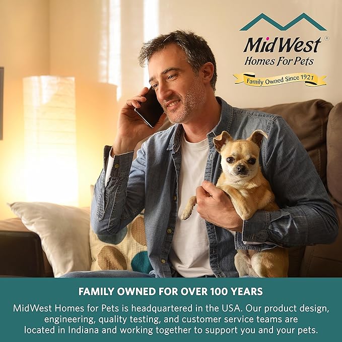 New World Dog Crate Comfort Kit by, Matching Dog Crate Cover & Dog Bed to Make Your Dogs Crate Their Home, Compatible with MidWest Homes for Pets & New World Dog Crates, Fits 30-Inch Dog Crate, Gray