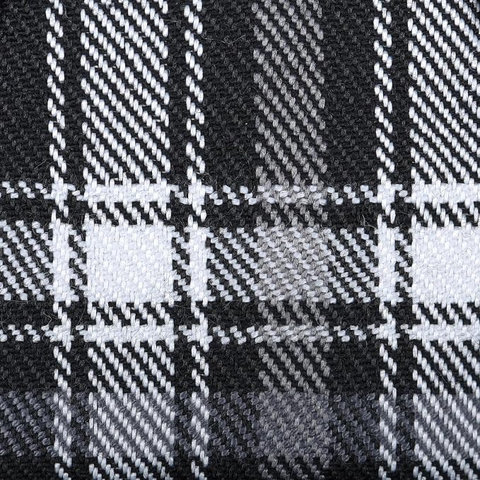 GAMUDA Dog Harness Collar and Leash Set, Horse Care Sheets, No Chock No Pull Adjustable Vest Harnesses Plaid Reflective for Medium Dog, Cat, Small Horse, Small Bull and Pig (Black, XL)