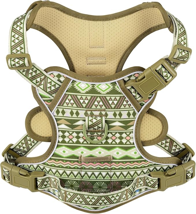 No-Pull Dog Harness for XS Sized Dogs, Anti-Escape Easy Walking Reflective Adjustable Lightweight Dog Vest with Breathable Oxford Material ID Card Slot, Easy on Easy Off with Neck Buckle, XS