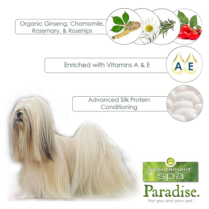 Best Shot Scentament Spa Botanical Body Splash, Detangler Spray, Hypoallergenic Body Spray for Cat and Dog, Berry Amaretto, 8 Oz.