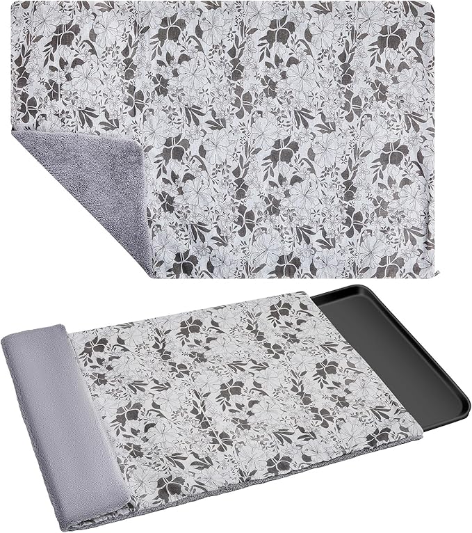 Dog Crate Pan Cover Dog Bed Cover Washable Dog Crate Liner for Pets Dog Crate Tray, Pan Cover Only, Fit for 30 x 19 Inch (Hemp Flower)