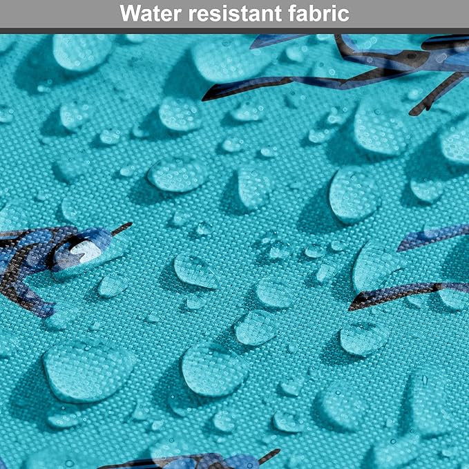 Lunarable Scuba Dog Crate Cover, Repeating Diving Man Nautical Pattern, Easy to Use Pet Kennel Cover for Cats & Medium Dogs, 30 Inch, Sea Blue Night Blue