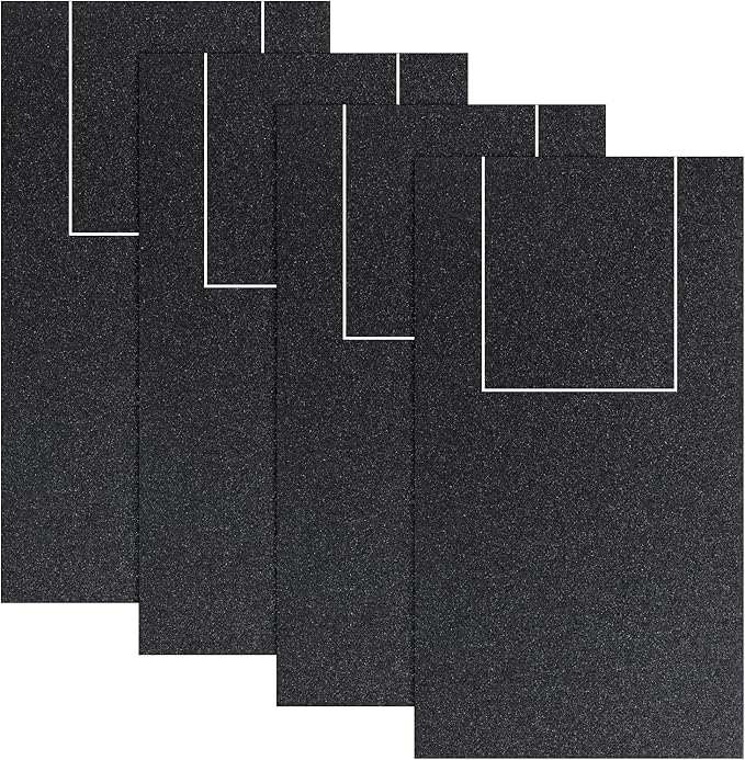 4 PCS Dog Nail Scratch Board Sandpaper Replacement 16.85 * 9.21 inch, Self-Adhesive Sandpaper, Suitable M-Shaped Dog Scratch Pad with Treat Box, L Size