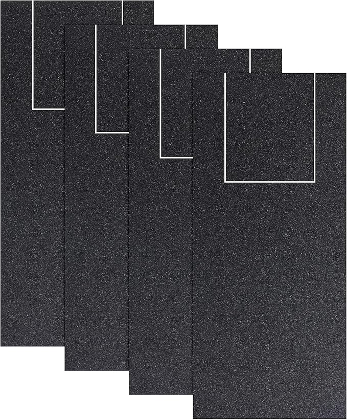 4 PCS Dog Nail Scratch Board Sandpaper Replacement 20.79 * 9.21 inch, Self-Adhesive Sandpaper, Suitable M-Shaped Dog Scratch Pad with Treat Box, XL Size