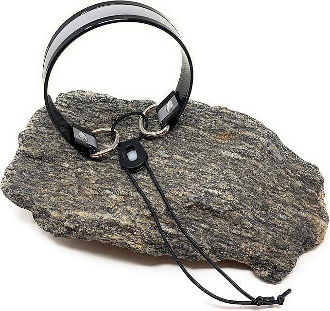 Sparky Pet Co - Surefit ECollar Replacement Strap - Bungee Dog Collar - Waterproof - Adjustable - Secure Nexus Wheel Lock - for Electronic Training & Invisible Fence Systems - 1" (Reflective Black)