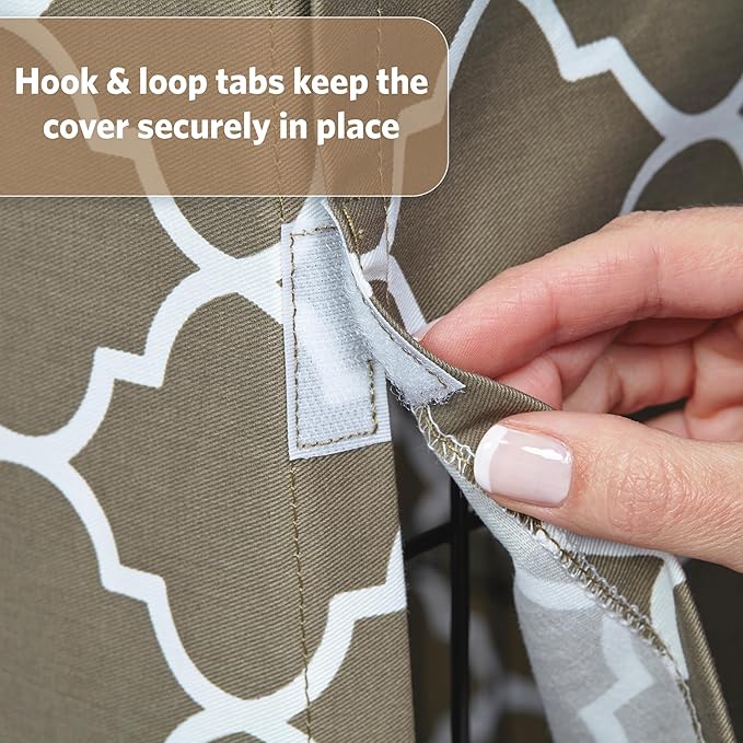 MidWest Homes for Pets Dog Crate Cover, Privacy Dog Crate Cover Fits Midwest Dog Crates, Crate Cover Only; Machine Wash & Dry; Brown Geo Print; 30 inch