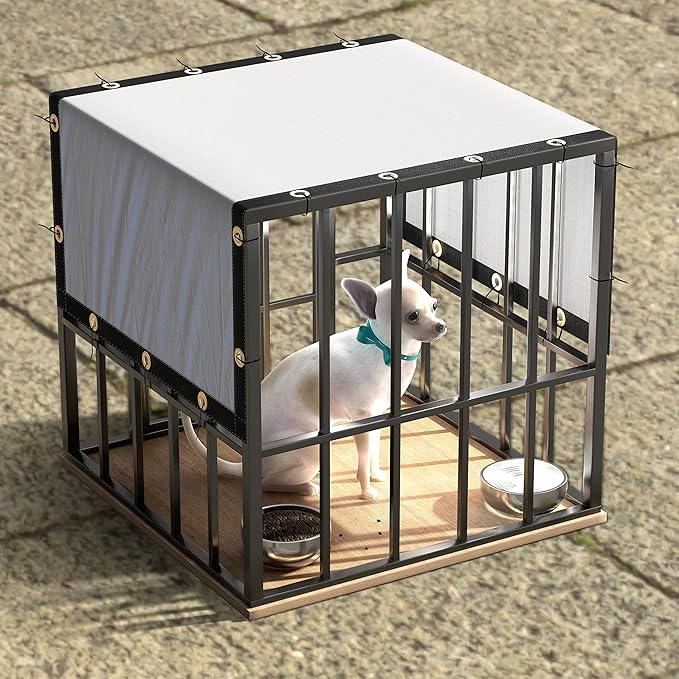 ColourTree 4' x 29' White Custom Size Shade Cloth with Grommets - 90% Sunblock, Durable Mesh Fabric Tarp for Dog Kennel Cover, Fence Privacy Screen, Greenhouse, Chicken Coop & Pet Playpen
