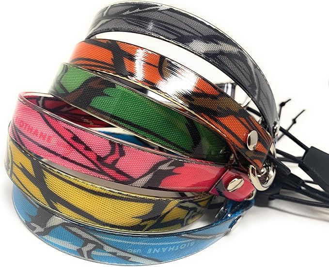 Sparky Pet Co - Surefit ECollar Strap - Bungee Dog Collar - Waterproof - Adjustable - Secure Nexus Wheel Lock - for Electronic Training & Invisible Fence Systems - 3/4" (Orange Camo)