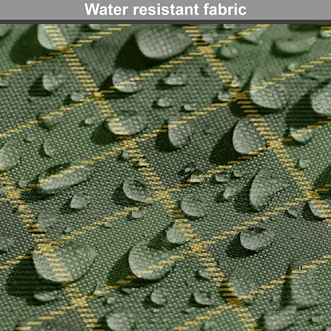 Lunarable Green Dog Crate Cover, Traditional Old Fashioned Argyle Pattern Retro Style Plaid, Easy to Use Pet Kennel Cover for Medium Large Dogs, 36 Inch, Forest Green Green