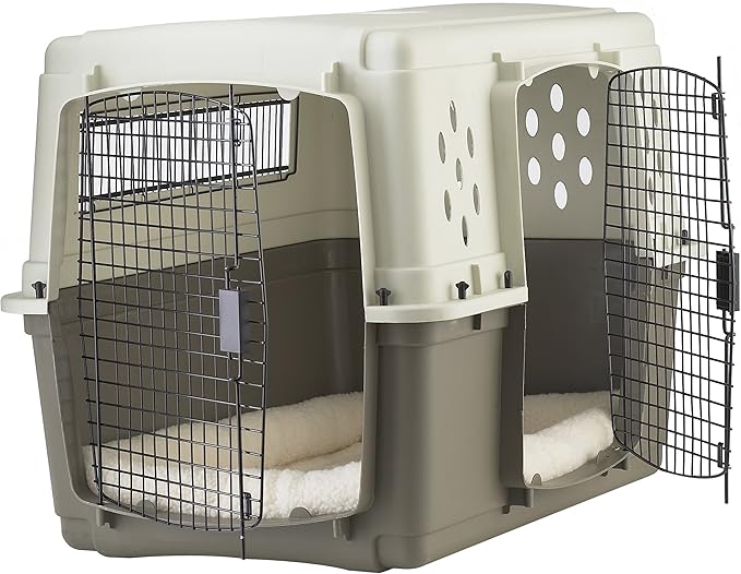 Pet Lodge® Two Door Dog Crate | Designed for Air Transport | Side Door Dog Kennel | Great for Pets Up to 70 lbs | Large