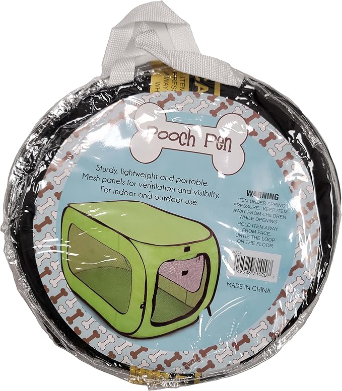 Beatrice Home Fashions Portable, Collapsible, Pop Up Kennel Travel Cat and Dog Crate, 32.5" L x 19.5" W x 19.5" H, Orange