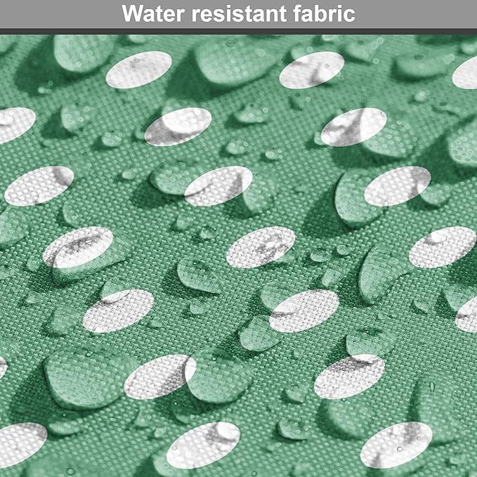 Lunarable Green Dog Crate Cover, Old Fashioned Polka Dot Pattern on Green Background Classical Traditional, Easy to Use Pet Kennel Cover for Small Dogs Puppies Kittens, 18 Inch, Forest Green White