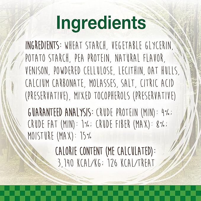 Nylabone Healthy Edibles WILD Antler Natural Long Lasting Venison Flavor Dog Chew Treats Antler Medium/Wolf (10 Count), -