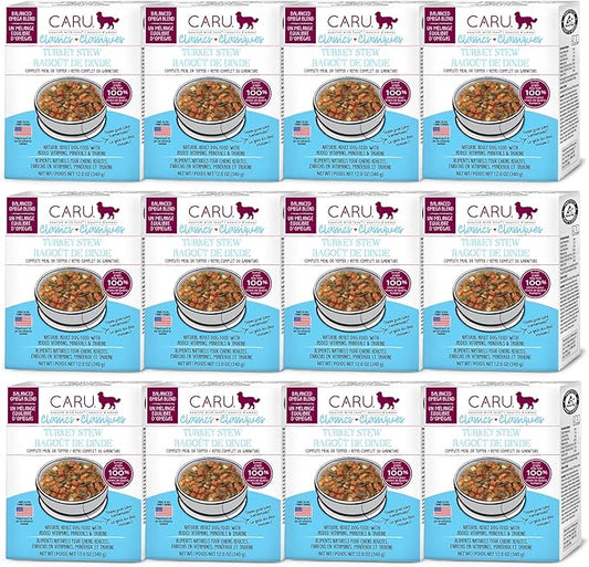 Caru Real Turkey Stew - Turkey - 12X12.5 Ounces, Blue (10851395005029)