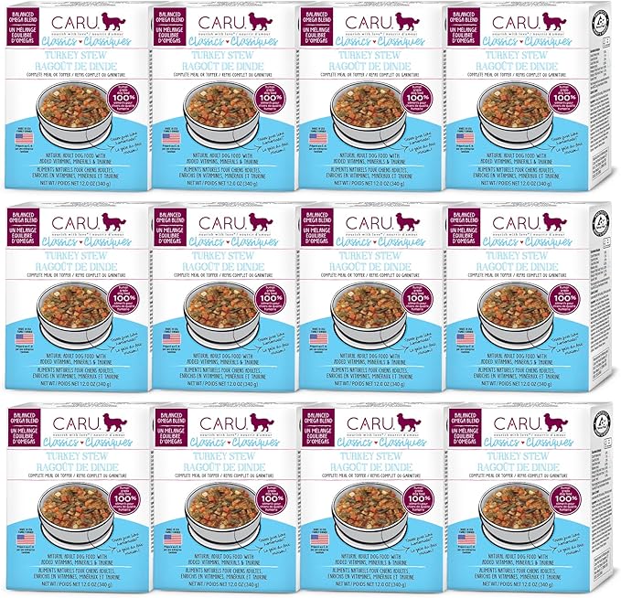 Caru Real Turkey Stew - Turkey - 12X12.5 Ounces, Blue (10851395005029)