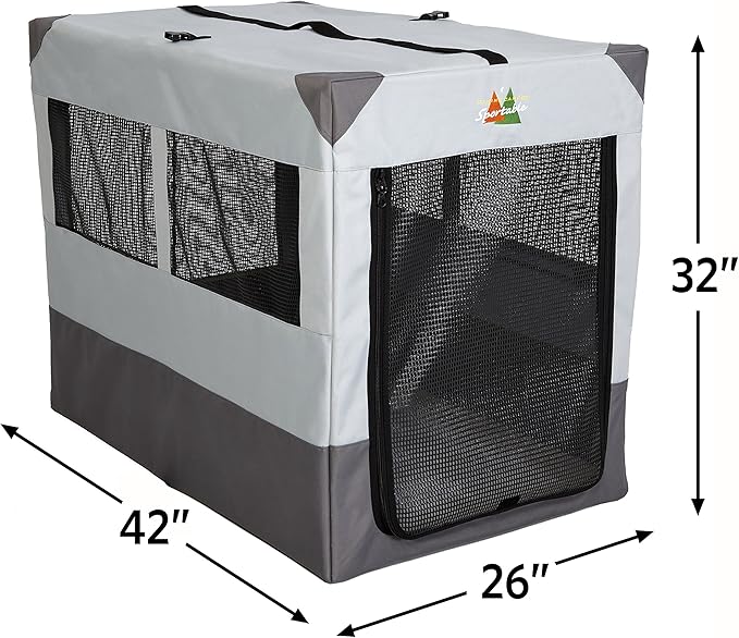 MidWest Homes for Pets Portable Tent Crate, 42 by 26 by 32-Inch