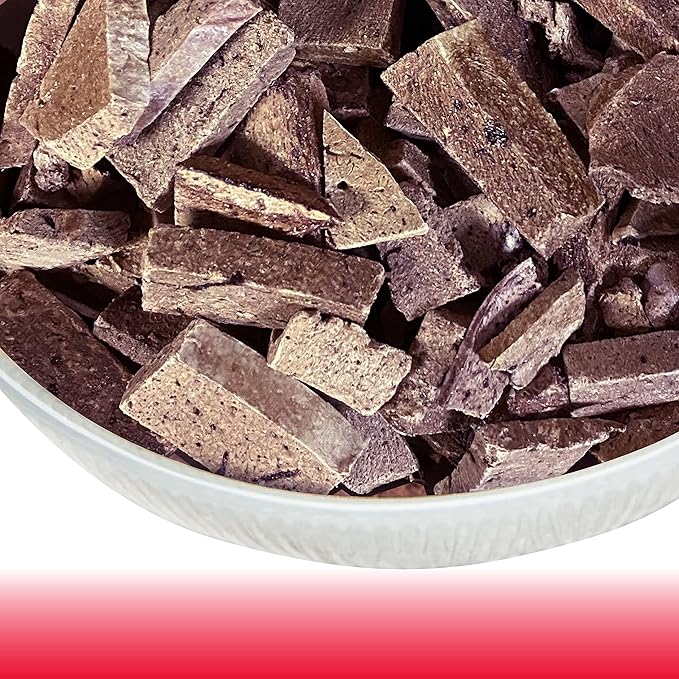 Northwest Naturals Raw Rewards Freeze-Dried Beef Heart Treats for Dogs and Cats - Bite-Sized Pieces - Healthy, 1 Ingredient, Human Grade Pet Food, All Natural - 3 Oz