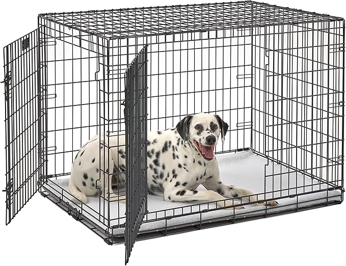 MidWest Homes for Pets Quiet Time Reversible Crate Pan Cover 42' Mushroom Diamond/Fleece