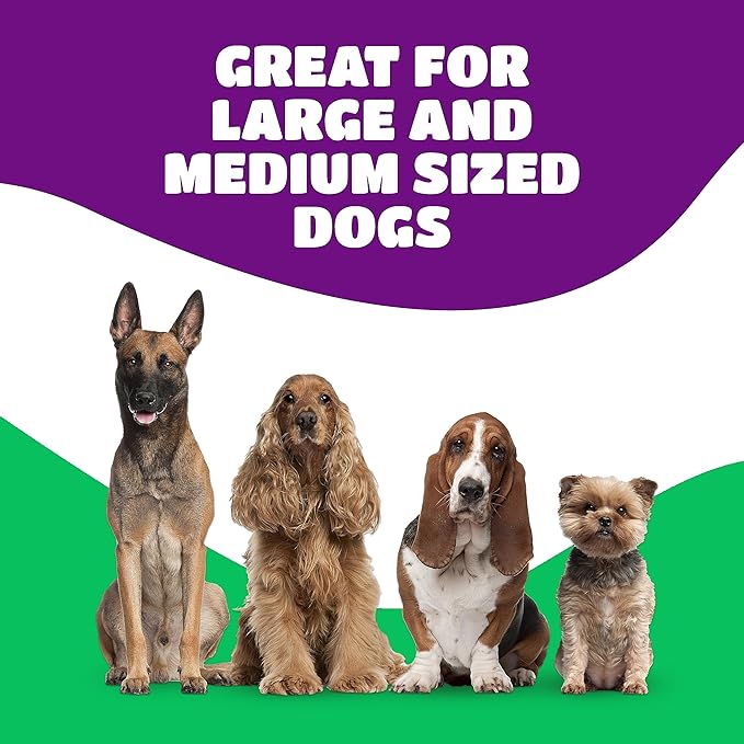 Liver Coated Dog Bones for Aggressive Chewers, Natural Dog Bones for Large Dogs, Beef Shin Large Dog Bones for Medium Dogs, Bones for Dogs Long Lasting, Dog Chew Bones - 1 Count