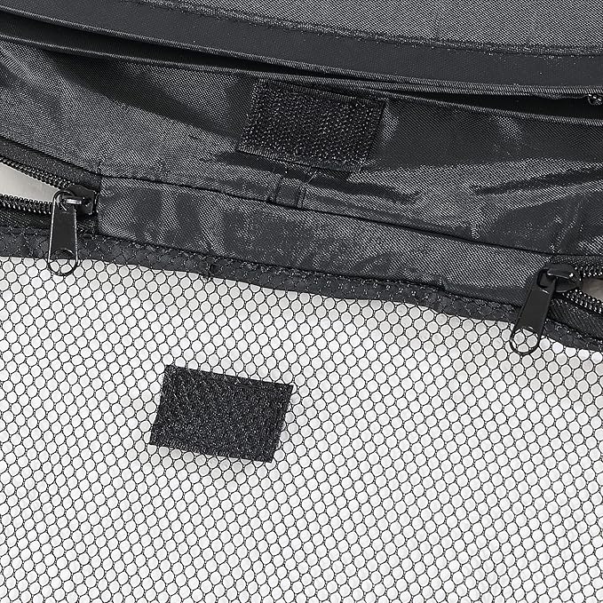 Beatrice Home Fashions Portable, Collapsible, Pop Up Kennel Travel Cat and Dog Crate, 24" L x 16.6" W x 16" H, Black