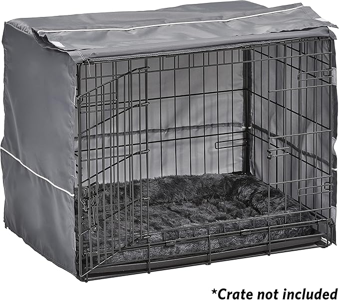 New World Pet Products Dog Crate Comfort Kit, Matching Dog Crate Cover & Dog Bed to Make Your Dog's Crate Their Home, Fits 24-Inch Long Dog Crates, Dog Crate Not Included