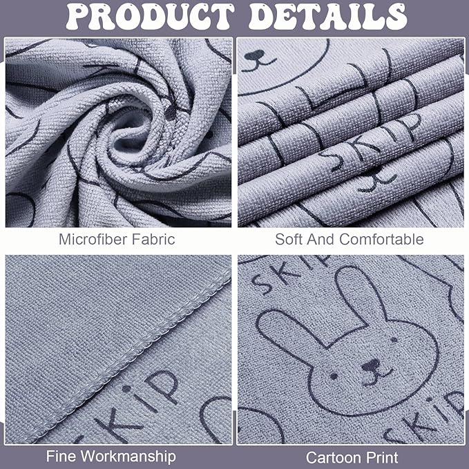 Peryiter 8 Pcs Dog Drying Towels Bulk 55'' x 28'' Pet Grooming Absorbent Microfiber Dog Bath Towels Quick Drying Puppy Bathing Towel for Small Medium Large Cats Pets Bathing Grooming(Grey)