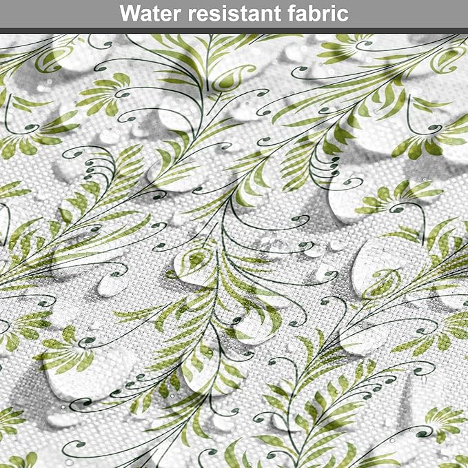 Ambesonne Flower Dog Crate Cover, Paisley Leaf Antique Stem Swirl Traditional Damask Fashion Stylize Flora, Easy to Use Pet Kennel Cover for Medium Large Dogs, 48 Inch, Black White