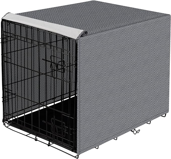 Dog Crate Cover for Wire Cages 30 Inch Indoor Breathable Polyester Pet Kennel Cover Machine Wash & Dry (Cover Only)