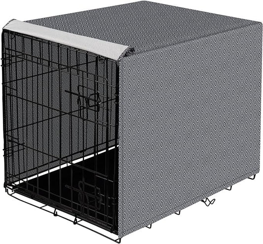 Dog Crate Cover for Wire Cages 30 Inch Indoor Breathable Polyester Pet Kennel Cover Machine Wash & Dry (Cover Only)