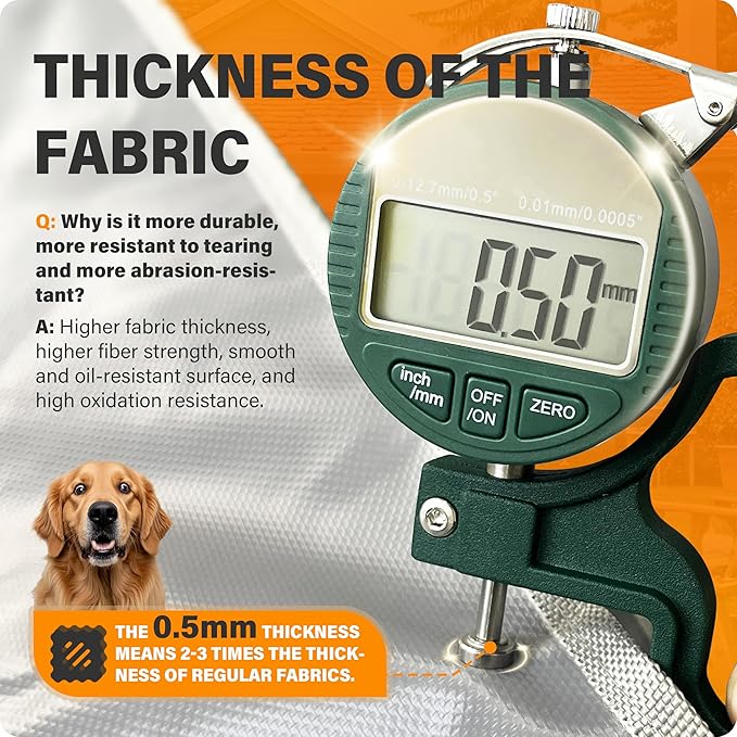 Dog Crate Cover 42 Inch Insulated Tear-Resistant – Heavy-Duty & Breathable Dog Kennel Cover Indoor/Outdoor Use, Seamless Fit Most Wire Crates, Gray(Cover Only)