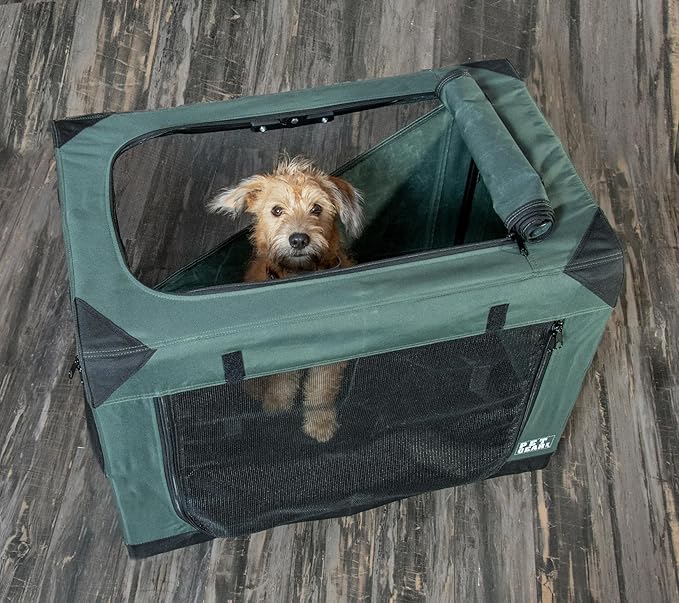 Pet Gear Insta-Fold Soft Crate for Dogs, 26", Forest