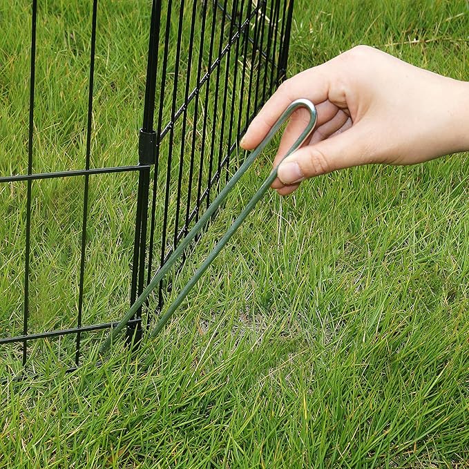 Pet Trex 24" Exercise Playpen for Dogs Eight 24" x 30" High Panels with Gate