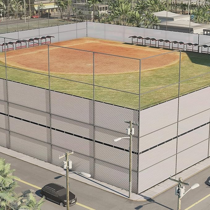 ColourTree 6' x 17' White Custom Size Shade Cloth with Grommets - 90% Sunblock, Durable Mesh Fabric Tarp for Dog Kennel Cover, Fence Privacy Screen, Greenhouse, Chicken Coop & Pet Playpen