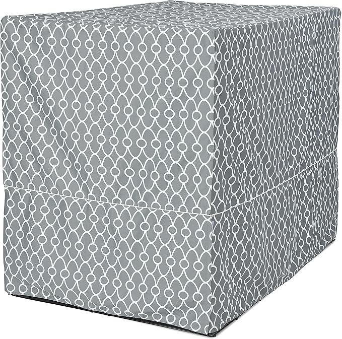 MidWest Homes for Pets Dog Crate Cover, Privacy Dog Crate Cover Fits Midwest Dog Crates, Crate Cover Only; Machine Wash & Dry; Gray Geo Print; 54 inch